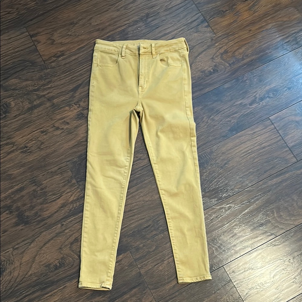 American Eagle Outfitters Yellow Skinny Jeans